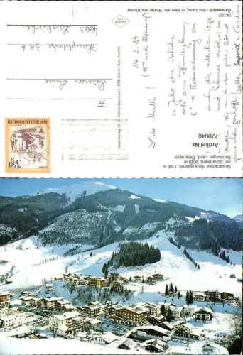 720040 Hinterglemm Saalbach-Hinterglemm mit Schattberg im Winter
