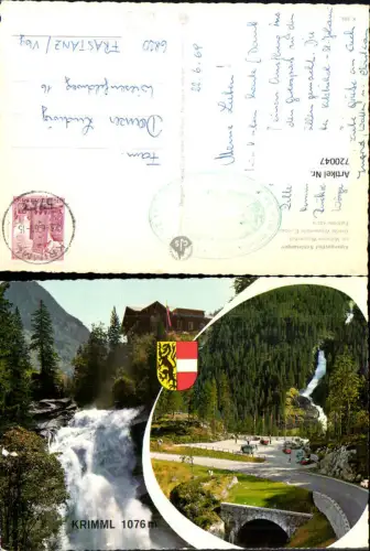 720047 Mehrbild AK Krimml Alpengasthof Schönangerl u. Mittleren Wasserfall