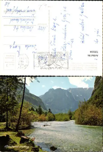 720104 Golling a. d. Salzach Bluntautal Weg zur Bärenhütte mit Schneibstein