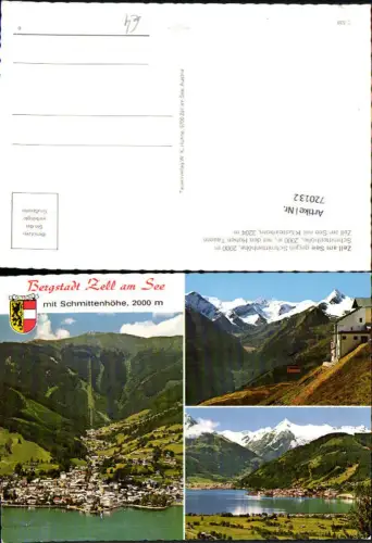 720132 Mehrbild AK Zell a. See geg. Schmittenhöhe m. d. Hohen Tauern Kitzsteinhorn