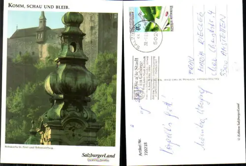 720218 Salzburg Stiftskirche St Peter u. Hohensalzburg