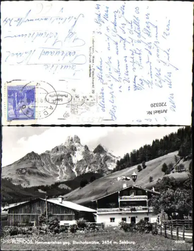 720320 Foto AK Filzmoos Hammerlehen geg. Bischofsmütze