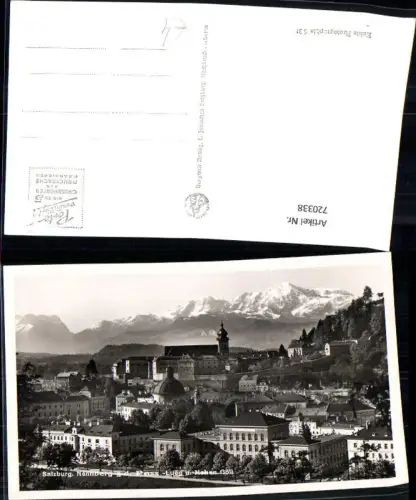 720338 Foto AK Salzburg Nonnberg g. d. Pass-Lueg u. Hohen Göll