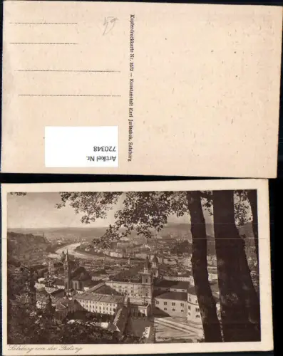 720348 Salzburg v. d. Festung Blick auf Dom Altstadt