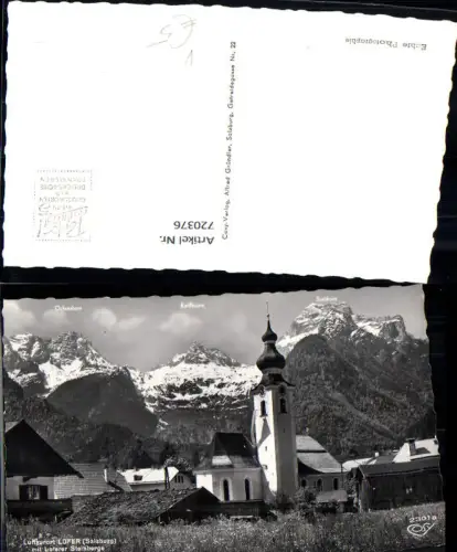 720376 Foto AK Lofer b. Salzburg mit Loferer Steinberge Kirche pub Cosy 2301a