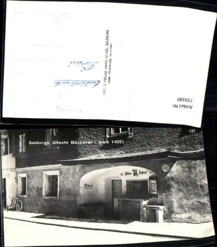 720380 Foto AK Salzburg Älteste Bäckerei seit 1429 Erwin Schnellinger