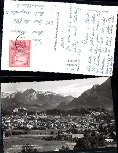 720383 Foto AK Salzburg mit Hohen Göll u. Untersberg pub Cosy 2