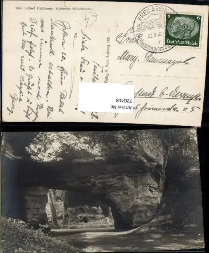 720408 Foto AK Hellbrunn b. Salzburg Schloss Steinernes Naturtheater Gesteinsformation