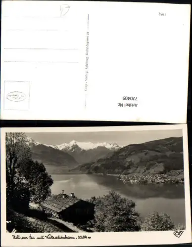 720409 Foto AK Zell a. See mit Kitzsteinhorn