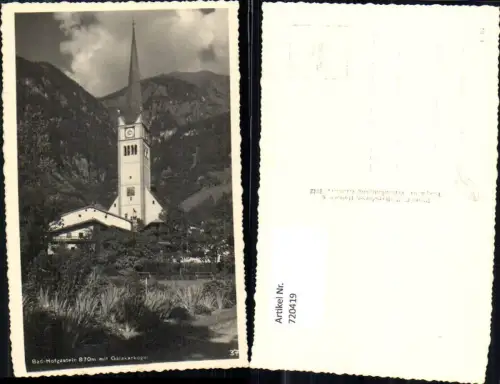 720419 Foto AK Bad Hofgastein m. Gaiskarkogel Kirche
