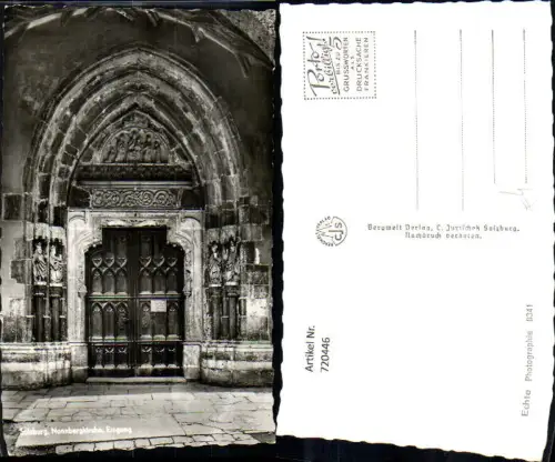 720446 Foto AK Salzburg Nonnbergkirche Eingang Tür Portal