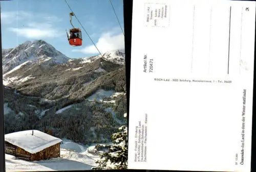 720471 Flachau Kleinarl Zauchensee Seilbahn Gondel