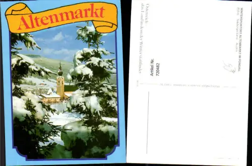 720482 Altenmarkt im Pongau Ansicht im Winter Bäume i. Vordergrund
