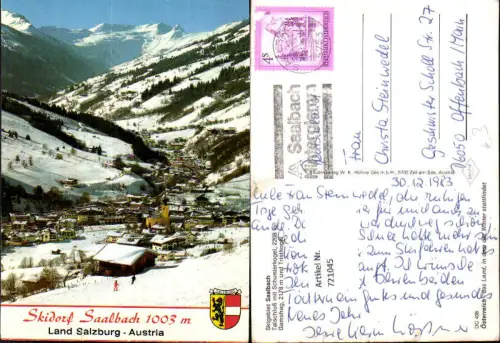 721045 Saalbach Saalbach-Hinterglemm Bez. Zell am See 1983