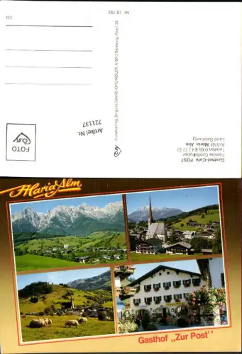 721137 Maria Alm Maria Alm Land Salzburg Gasthaus Post