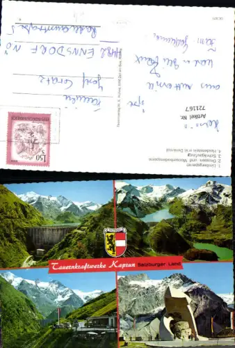 721167 Zell am See; Limbergsperre; Drossen und Mooserbodensperre; Heidenstein Bez. Zell am See