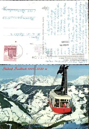 721185 Saalbach Saalbach-Hinterglemm Gondel Seilbahn Bez. Zell am See
