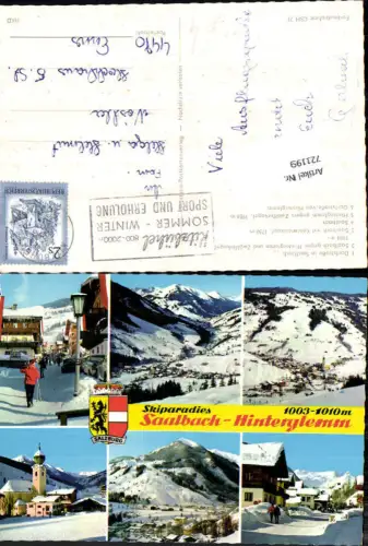 721199 Saalbach Bez. Zell am See 1984