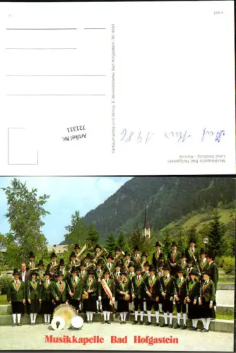 721311 Bad Hofgastein Musikkapelle Bez. St. Johann im Pongau 1986