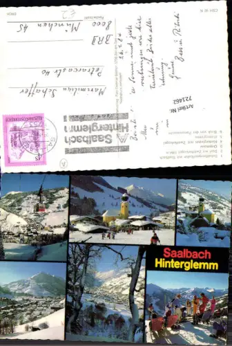 721462 Saalbach Saalbach-Hinterglemm Bez. Zell am See 1984