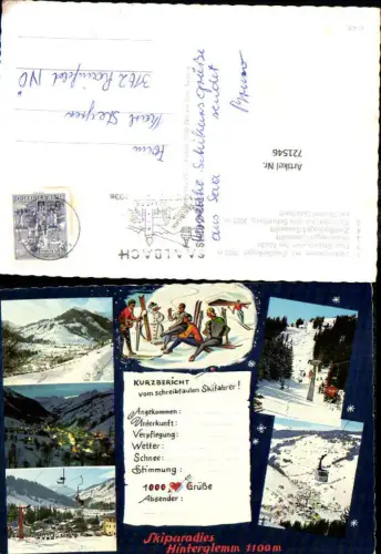 721546 Hinterglemm Saalbach Bez. Zell am See Kurzbericht Schreibfaulheit