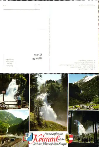 721736 Gerlosstraße mit Wasserfällen Krimml Bez. Zell am See