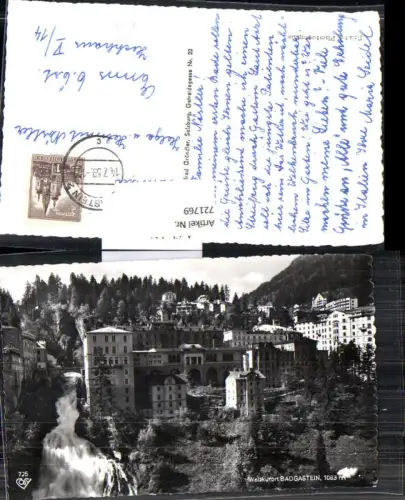 721769 Foto AK Bad Gastein Gemeinde Bad Gastein Bez. Sankt Johann im Pongau 1959