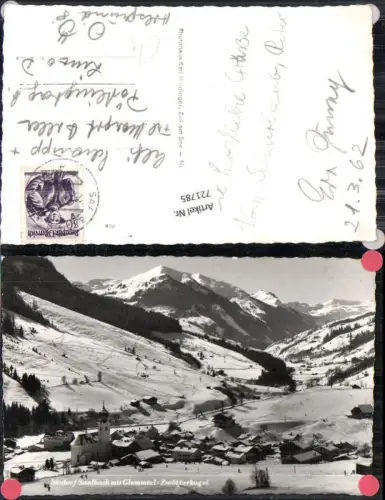 721785 Saalbach mit Glemmtal u. Zwölferkogel