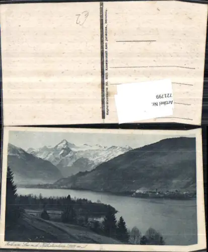 721799 Kupferdruckkarte Zell a. See m. d. Kitzsteinhorn