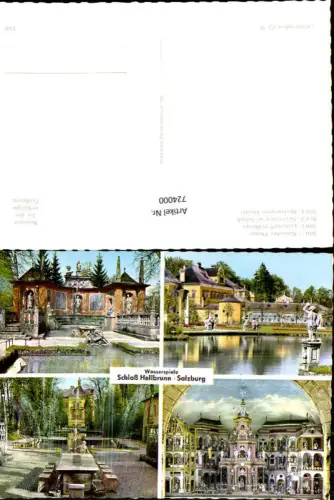 724000 Mehrbild AK Salzburg Schloß Hellbrunn Wasserspiele Brunnen