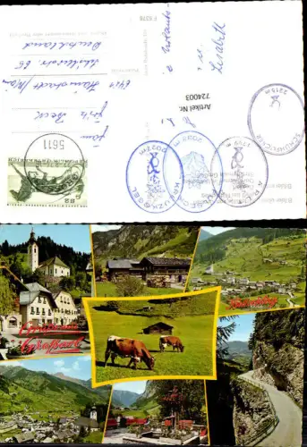 724003 Mehrbild AK Großarl Hüttschlag Ortsmotiv Dorfbrunnen