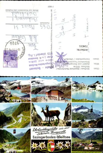 724015 Mehrbild AK Weißsee Enzingerboden Uttendorf Mittelstation Tauernmoos-See
