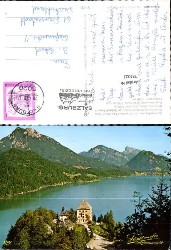 724022 Fuschl a. See Schloss Fuschl mit Schober Drachenwand Schafberg u. Ellmaustein