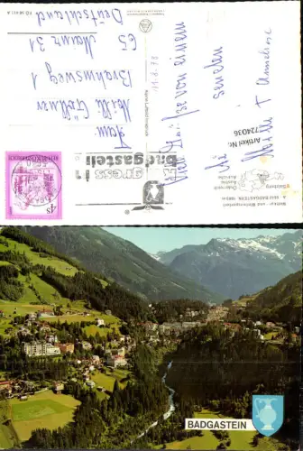 724036 Badgastein Ansicht Bad Gastein