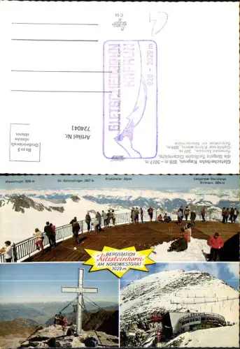 724041 Mehrbild AK Kaprun Zell a. See Gletscherbahn Seilbahn Gipfelkreuz