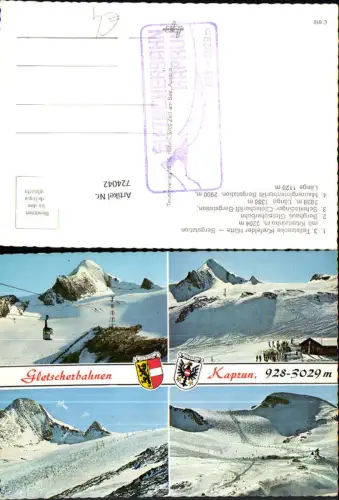 724042 Mehrbild AK Kaprun Zell a. See Gletscherbahnen Seilbahn Wintersport