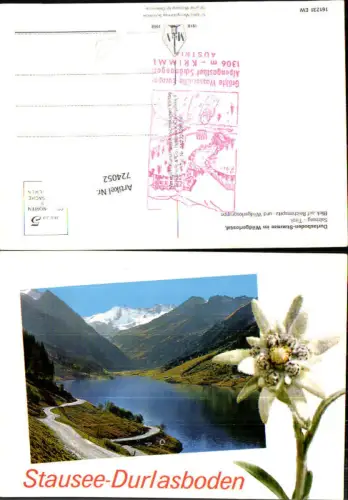 724052 Krimml Durlasboden-Stausee Wildgerlostal Blick geg. Reichenspitz u. Wildgerlosgruppe