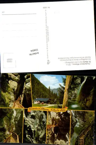 724054 Mehrbild AK St Martin b. Lofer Vorderkaser-Klamm Wasserfall