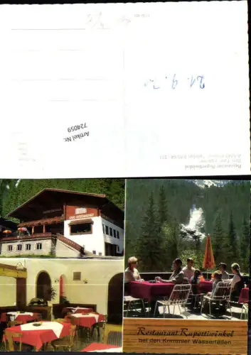 724059 Mehrbild AK Krimml Restaurant Rupertiwinkel Krimmler Wasserfall