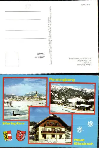 724061 Mehrbild AK Mariapfarr Fanningberg Haus Elisabeth im Winter