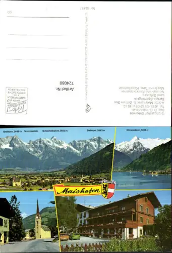 724080 Maishofen Großgasthof Unterwirt Maishofen Bez. Zell am See