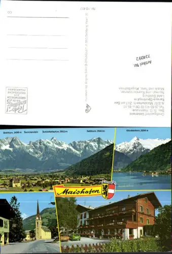 724092 Maishofen Gasthof Unterwirt Maishofen Bez. Zell am See
