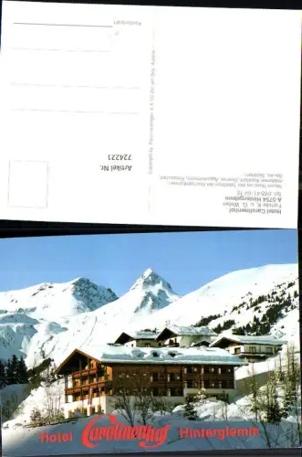 724221 Hinterglemm Hotel Carolinenhof Saalbach-Hinterglemm Bez. Zell am See