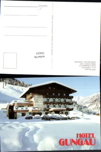 724222 Hinterglemm Hotel Gungau H. u. J. Bachmann Saalbach-Hinterglemm Bez. Zell am See