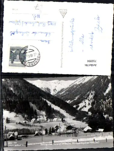 716994 Foto AK Donnersbachwald m. Mörsbachspitze im Winter