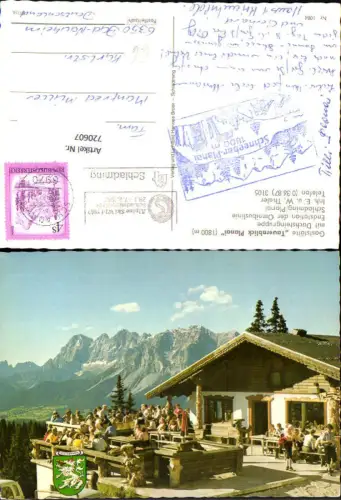 720607 Schladming Gaststätte Tauernblick Planai Terrasse