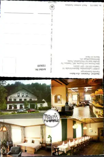 720630 Mehrbild AK Laßnitzhöhe b. Graz Gasthof Pension Zur Bahn Zimmer Speisesaal