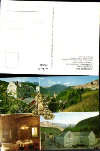 720633 Mehrbild AK Eisenerz Eisenerzer Hof Gaststube Ortsansicht