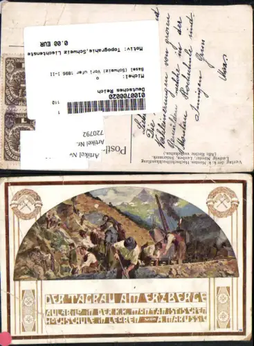 720792 tolle AK A. Marussig Leoben Montanschule Erzberg Eisenerz