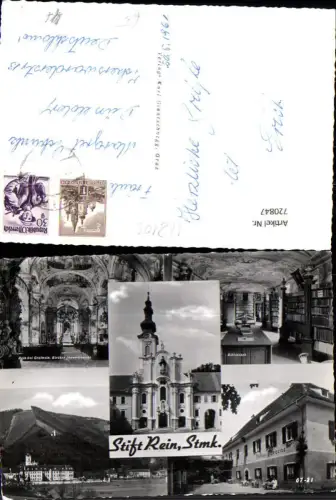 720847 Mehrbild AK Stift Rein Kirche Bibliothek